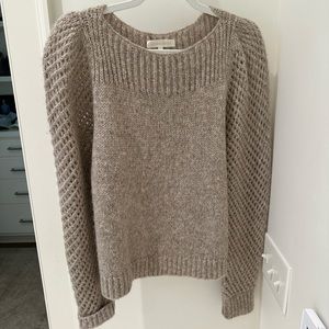 Love shack fancy puff sleeve sweater